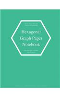 Hexagonal Graph Paper Notebook: Large Hexagons Light Grey Grid 1 Inch (2.54 cm) Diameter .5 Inch (1.27 cm) Per Side 120 Pages: Hex Grid Paper A4 Size 8.5" x 11" Graph Workbook Hex 