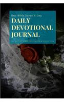 Daily Devotional Journal: One Bible Verse a Day - 100 Days of Bible Journaling and Reflection - Rosary with Rose