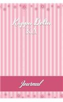 Kappa Delta: Line Ruled Sorority Girls Journal - Great Present for Big or Lil Sister
