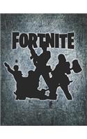 Fortnite Posing Player Journal Notebook: Medium College Ruled Notebook, 120 Page, Lined 8.5 X 11 in (21.59 X 27.94 CM)