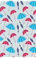 Journal Notebook Umbrellas Pattern 2