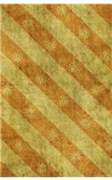 Amber Flower Stripes Journal: Creative Journal: 5.5 X 8.5, Cream Paper, 5mm Dot Grid, 150 Pages