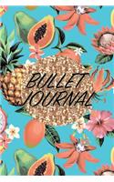 Bullet Journal: Tropical Gold Glitter 6x9 Dot Grid Notebook