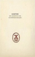 Goethe. Die Schriften Zur Naturwissenschaft (Leopoldina)