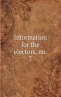 Information for the electors, no. 7