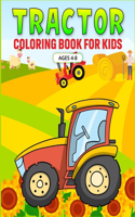 Tractor Coloring Book for Kids Ages 4-8