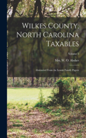 Wilkes County, North Carolina Taxables