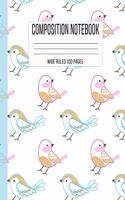 Composition Notebook Wide Ruled 100 Pages
