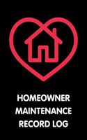 Homeowner Maintenance Record Log