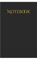 Notebook: Blocco note Classic Pagina a Righe, Taccuino Copertina Colore Nero