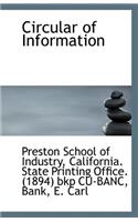 Circular of Information