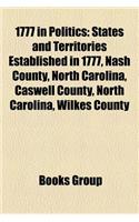 1777 in Politics