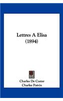 Lettres A Elisa (1894)