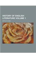 History of English Literature Volume 1