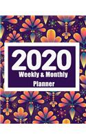 2020 Planner Weekly & Monthly: 12 Months Calendar, Business Planners, Agenda Schedule Organizer Logbook and Journal(2020 Monthly planner): Perfectly sized at 8 x 10 so it is both 