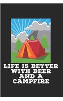 Bier Camping Notizbuch