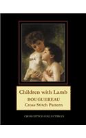 Children with Lamb: Bouguereau Cross Stitch Pattern