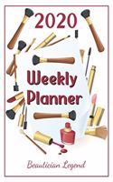 2020 Weekly Planner Beautician Legend