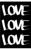 Love Notebook: 4 x 4 Graph Grid Paper Pages Journal 6 x 9 Inches (15,2 x 22,9 cm) - Love Art Gift Idea - Diary, Photo Album or Recipes Booklet