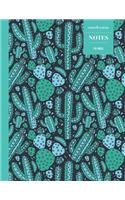 Cornell System Notes 110 Pages: Cactus Notebook for Professionals and Students, Teachers and Writers - Succulent Llama Pattern