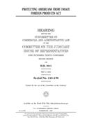 Protecting Americans from Unsafe Foreign Products Act