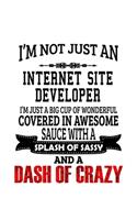 I'm Not Just An Internet Site Developer I'm Just A Big Cup Of Wonderful: Personal Internet Site Developer Notebook, Journal Gift, Diary, Doodle Gift or Notebook - 6 x 9 Compact Size- 109 Blank Lined Pages