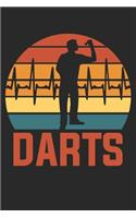 Darts: Notebook / Diary / Organizer / 120 lined pages / 6x9 inch