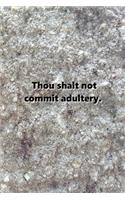 2020 Weekly Planner Religious Theme 6th Commandment Traditional Stone