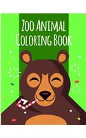 Zoo Animal Coloring Book: Stress Relieving Animal Designs(5 Natural Animals Kids)