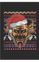 Ugly Christmas - Hyena: Graph Ruled Notebook - Journal for Ugly Christmas Gift And New Year Gift Idea