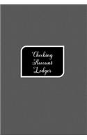 Checking Account Ledger
