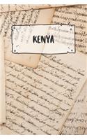 Kenya: Ruled Travel Diary Notebook or Journey Journal - Lined Trip Pocketbook for Men and Women with Lines