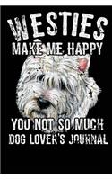 Westies Make Me Happy You Not So Much Dog Lover's Journal