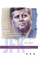 JFK Grid Pattern Notebook 7x10