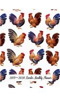 2019-2020 Rooster Monthly Planner