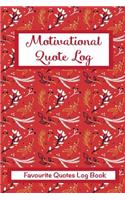 Motivational Quote Log