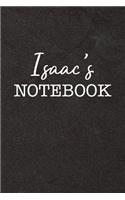 Isaac's Notebook: Personalized Scrapbook for Men