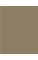 Khaki 101 - Blank with Bar & Scroll Borders Notebook: 101 Pages, 8.5 x 11, Journal, Soft Cover