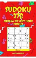 Sudoku: 378 Medium to Very Hard Puzzles(1 378 Sudoku 9x9 Puzzles: Medium, Hard, Very Hard)
