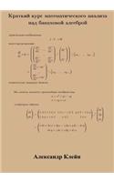 Crash Course in Calculus over Banach Algebra (Russian Edition)