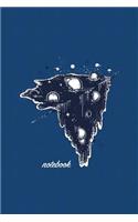 Notebook: Dripping Galaxy Tattoo Art Journal - 120-Page Lined(1 Astronomy Notebooks)