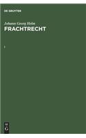 Johann Georg Helm: Frachtrecht. I