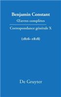 Correspondance GÃ©nÃ©rale 1816-1818