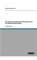 Eigentumsvorbehalt im deutschen und im schweizerischen Recht