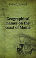 Geographical names on the coast of Maine