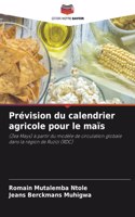 Prévision du calendrier agricole pour le maïs