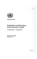 Resolutions and decisions of the Security Council