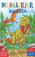 Dinosaurier Malbuch für Kinder 6-12