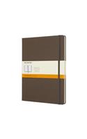 Moleskine Earth Brown Notebook Extra Large Ruled Hard