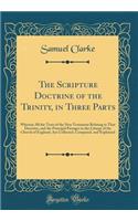 The Scripture Doctrine of the Trinity, in Three Parts: Wherein All the Texts of the New Testament Relating to That Doctrine, and the Principal Passages in the Liturgy of the Church of England, Are Collected, Compared, and Explained (Classic Reprint